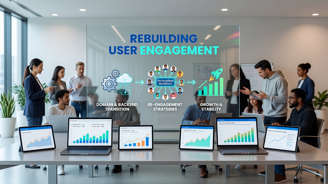 Rebuilding User Engagement in Note-Taking Applications After Extensive Domain and Backend Transitions
